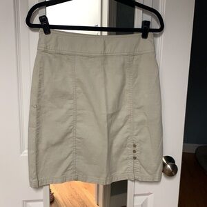 Royal Robbins Skirt (Light Khaki) Quick-To-Dry Stretch-Nylon Hiking‎ Skirt